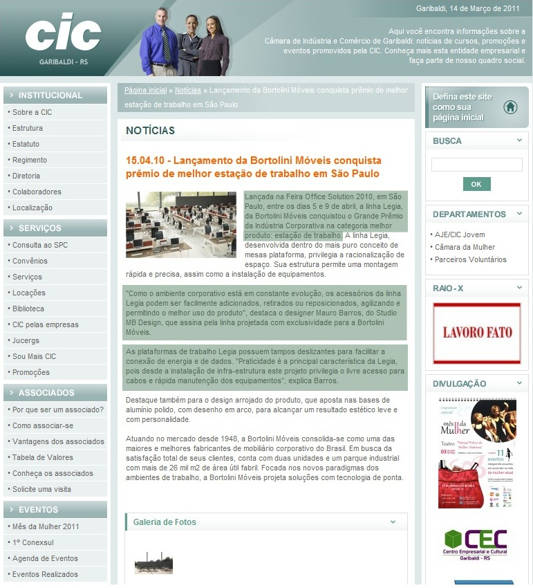 CIC - Cmara Comrcio Indstria de Garibaldi
